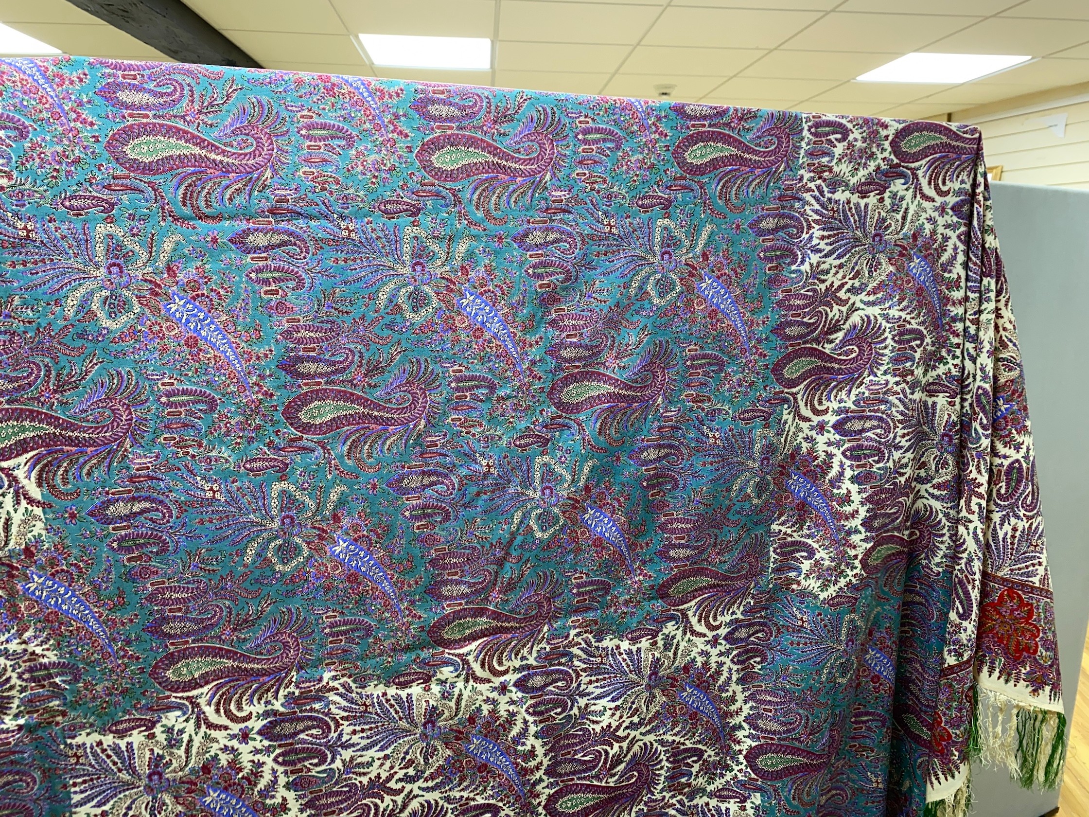 A Victorian Paisley summer shawl